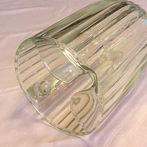 FINAL SALE PRICE Patterned Glass Beverage Pitcher - Picture 3 of 4